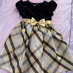 Bonnie Jean Black Velvet Dress